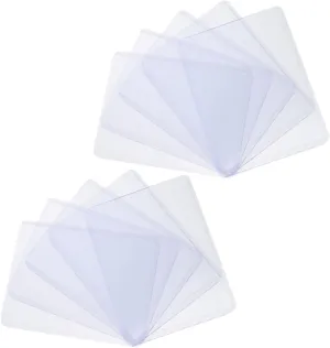 DECHOUS 50Pcs Transparent Game Card Sleeves Hard Card Covers for Protection Material Easy Storage Thickness