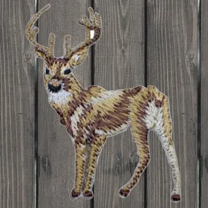 Deer Embroidered Patch — Iron On