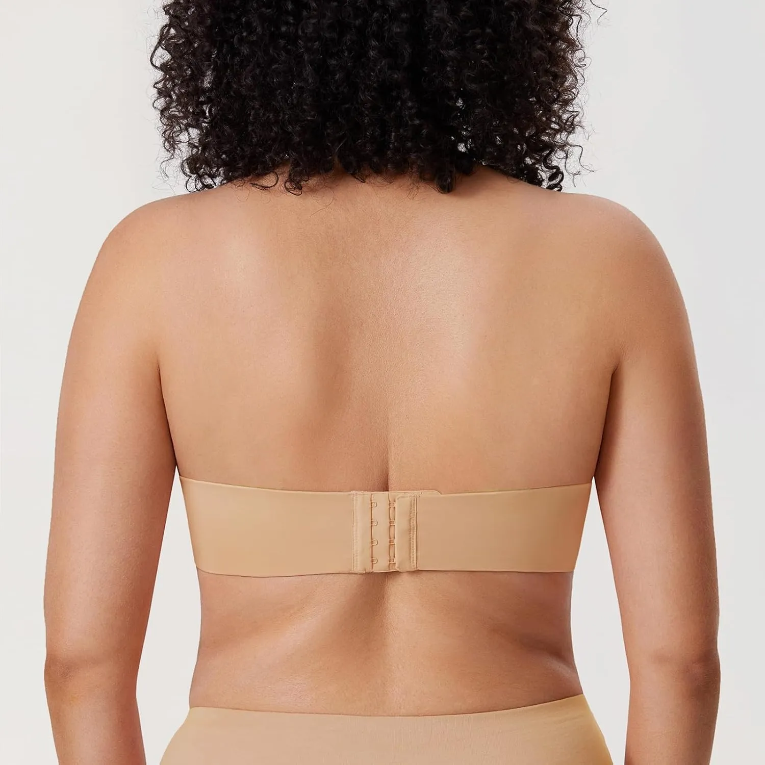 DELIMIRA Women's Strapless Bra Minimizer Seamless Underwire Unlined Bandeau for Big Bust