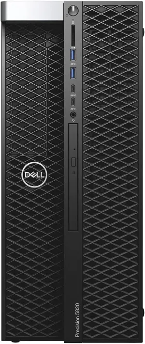 Dell Precision 5820 Workstation Desktop | Xeon W - 2235-1TB SSD   1TB HDD Hard Drive - 64GB RAM - Nvidia Quadro RTX 4000 | 6 cores @ 4.6 GHz - 8GB GDDR6 Win 10 Pro Black (Renewed)
