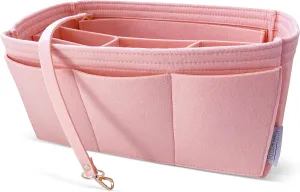 design for LV Neverfull NF GM Purse Organizer Handbag Insert Liner, 3mm Felt (Rose Ballerine)