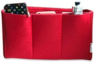 design for LV Neverfull NF MM Luxury Purse Organizer Insert Shaper Liner Divider Cherry