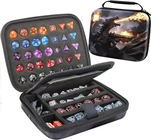 Dice Storage Case Dice Bag Dice throne dnd dice tray dice holder dnd dice storage dice case Multifunctional storage Organizer Role Playing Game for Rpg Table Game (C)