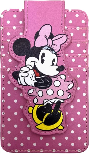 Disney Card Holder Wallet Slim Compact (Minnie Mouse Pink)