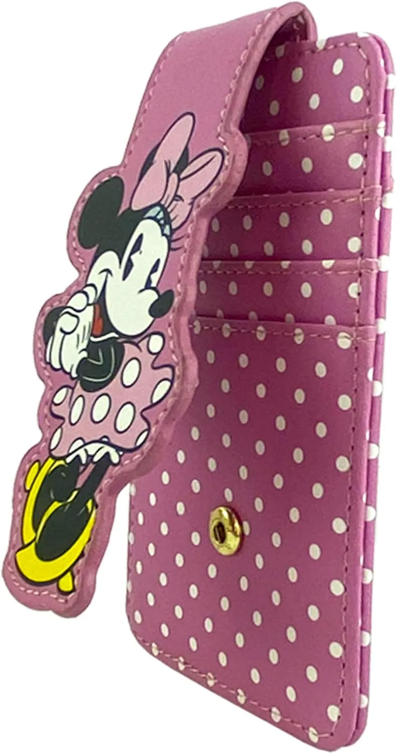 Disney Card Holder Wallet Slim Compact (Minnie Mouse Pink)