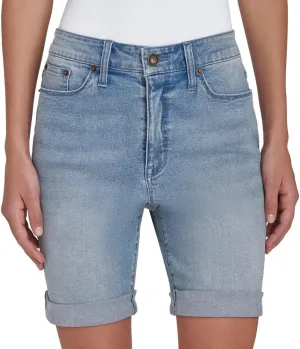 DKNY Jeans Womens Lightweight Denim Bermuda Short