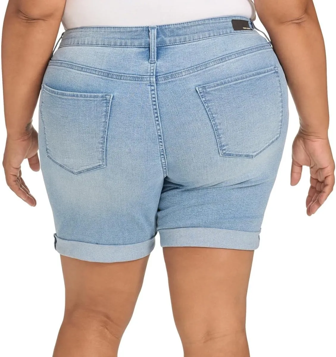 DKNY Jeans Womens Lightweight Denim Bermuda Short