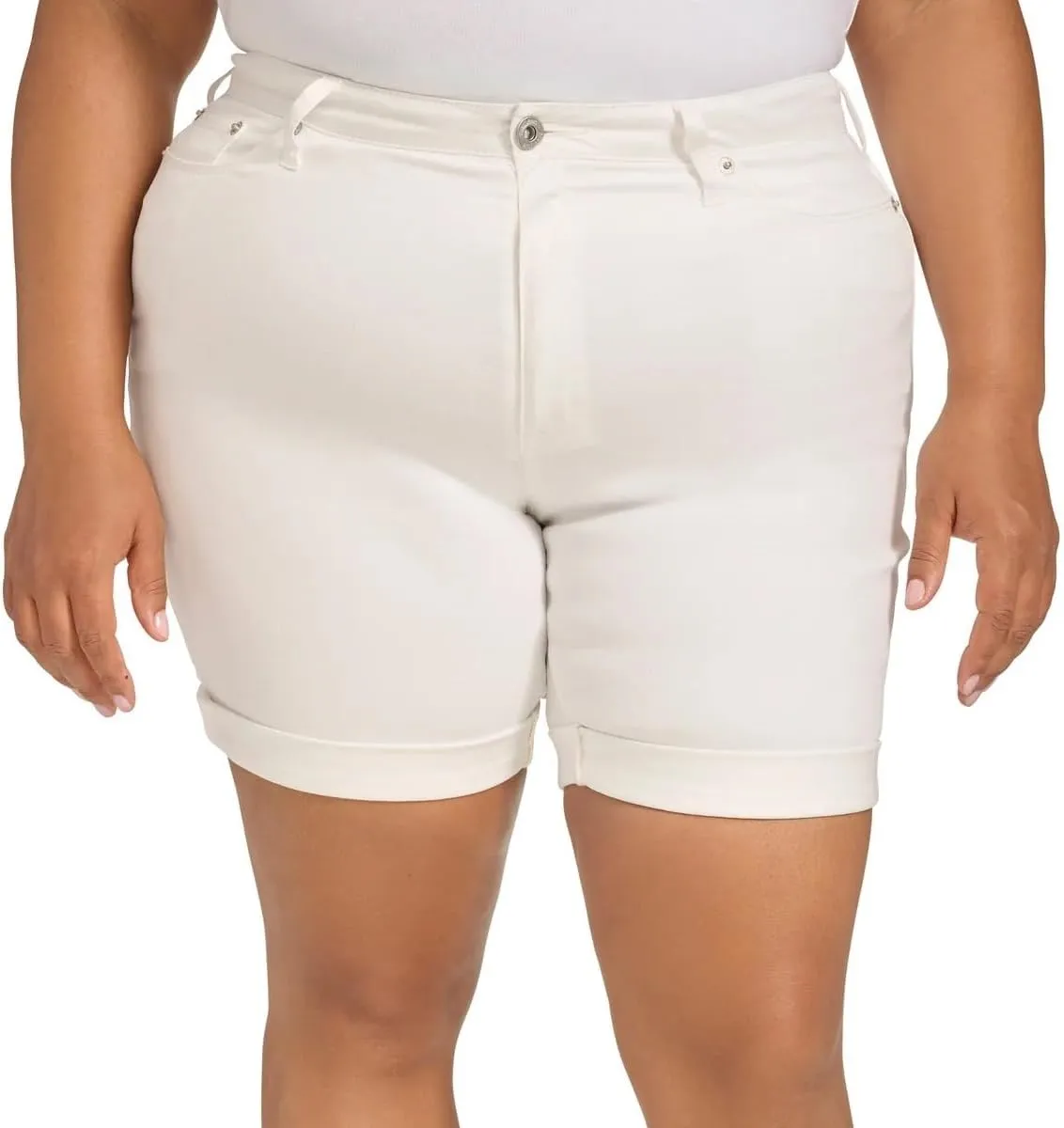 DKNY Jeans Womens Lightweight Denim Bermuda Short