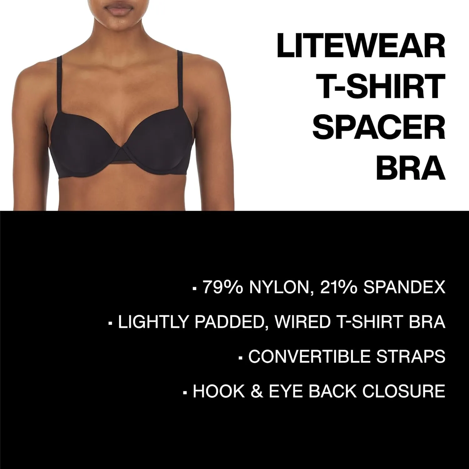 DKNY Women's Litewear T-Shirt Bra