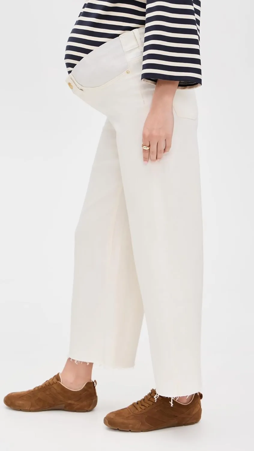 DL1961 Women's Hepburn Maternity High Rise Wide Leg Jeans