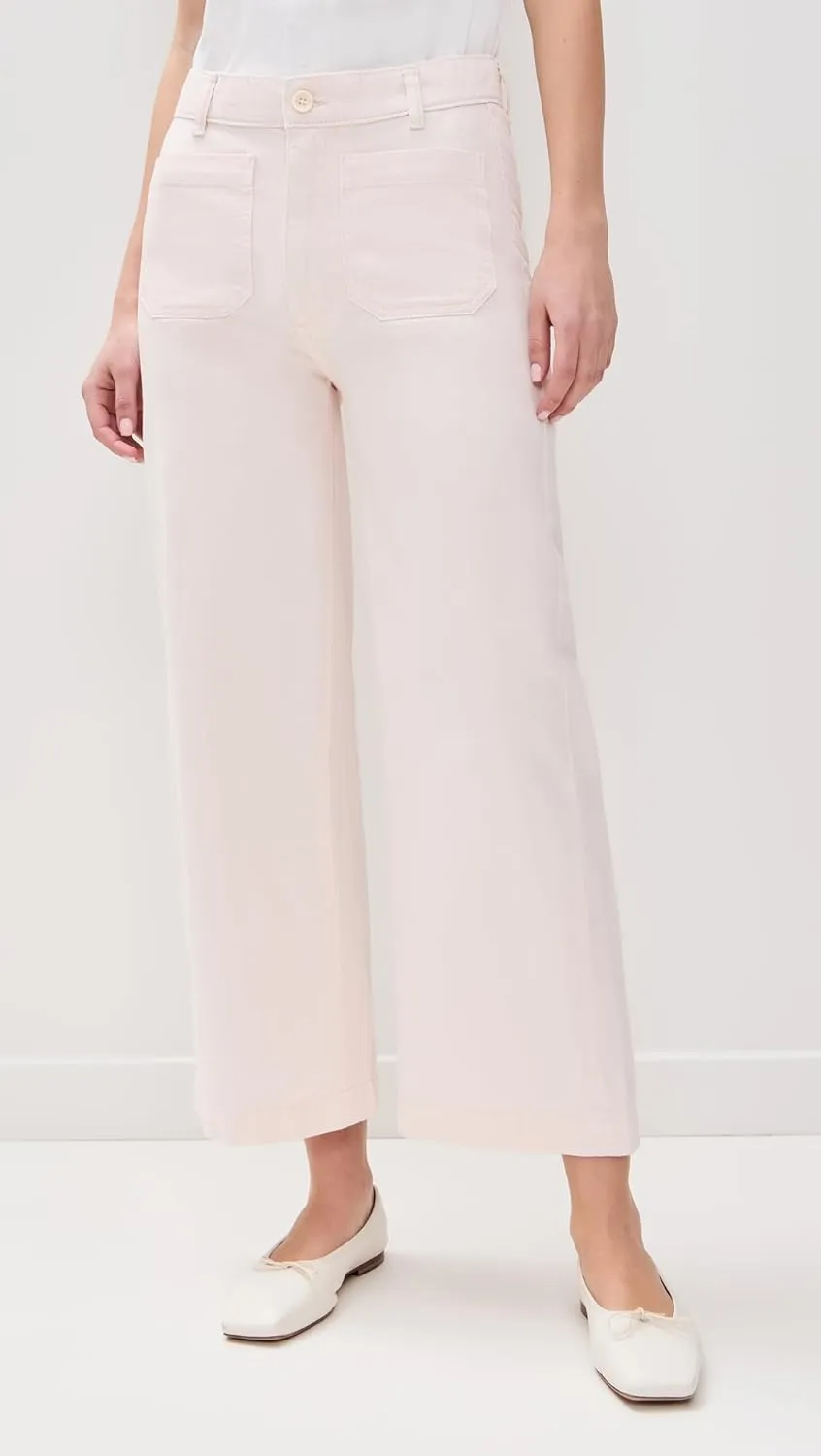 DL1961 Women's Hepburn Wide Leg High Rise Ankle Jeans