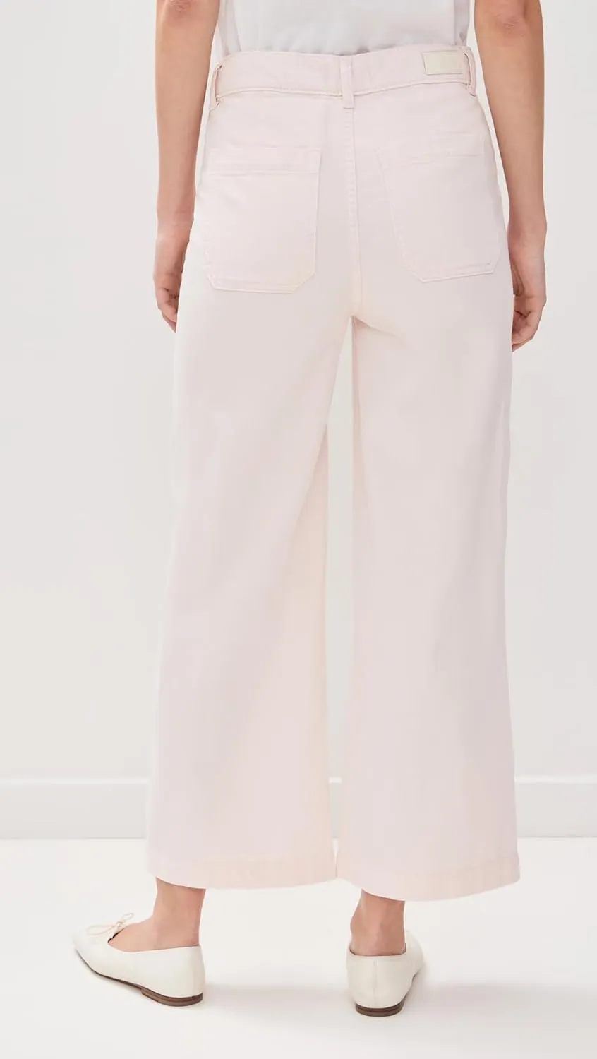 DL1961 Women's Hepburn Wide Leg High Rise Ankle Jeans