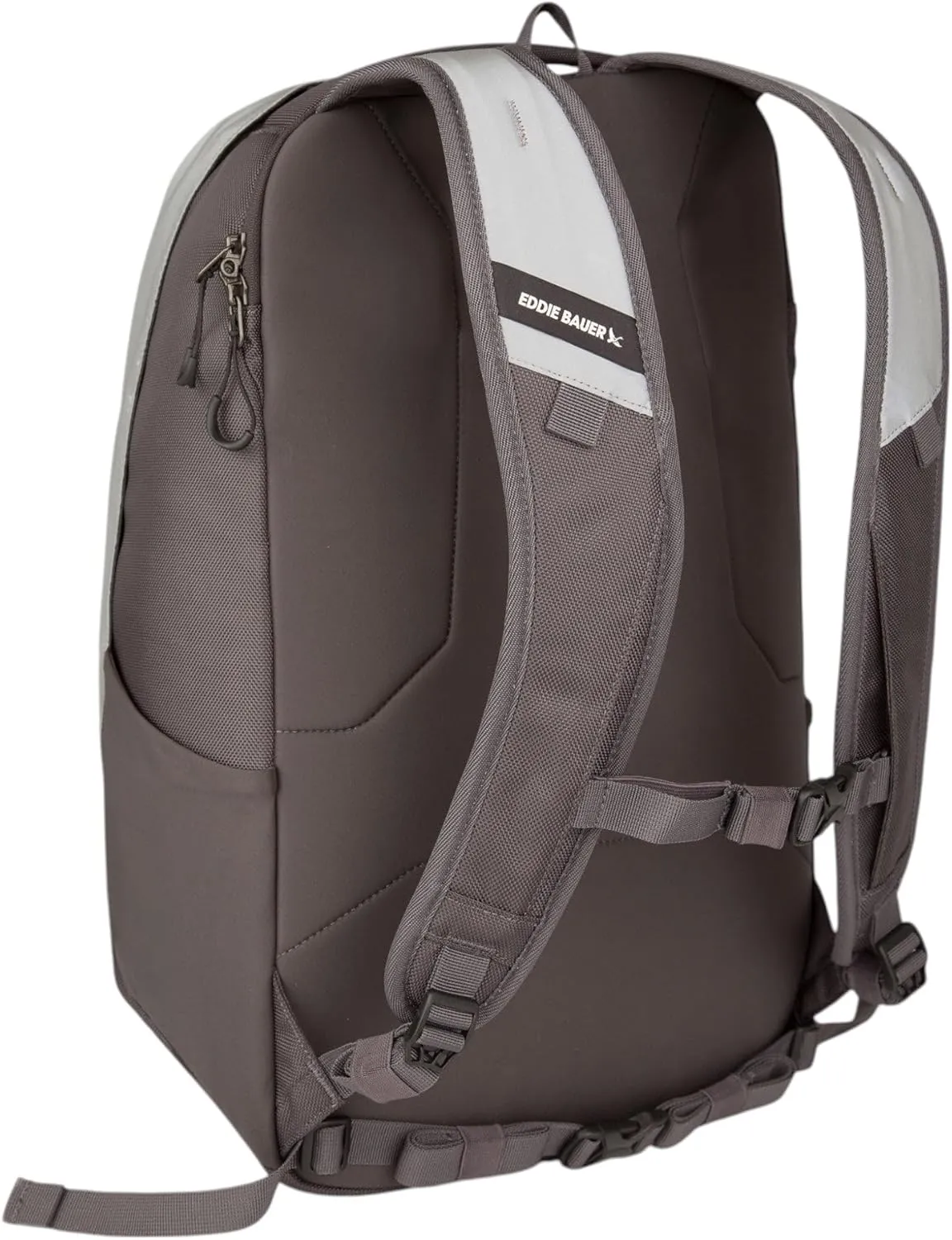 Eddie Bauer High Beam Backpack | Travel | Daypack | Commuter | Laptop Sleeve | Reflective | Outdoor, Silver, 30L