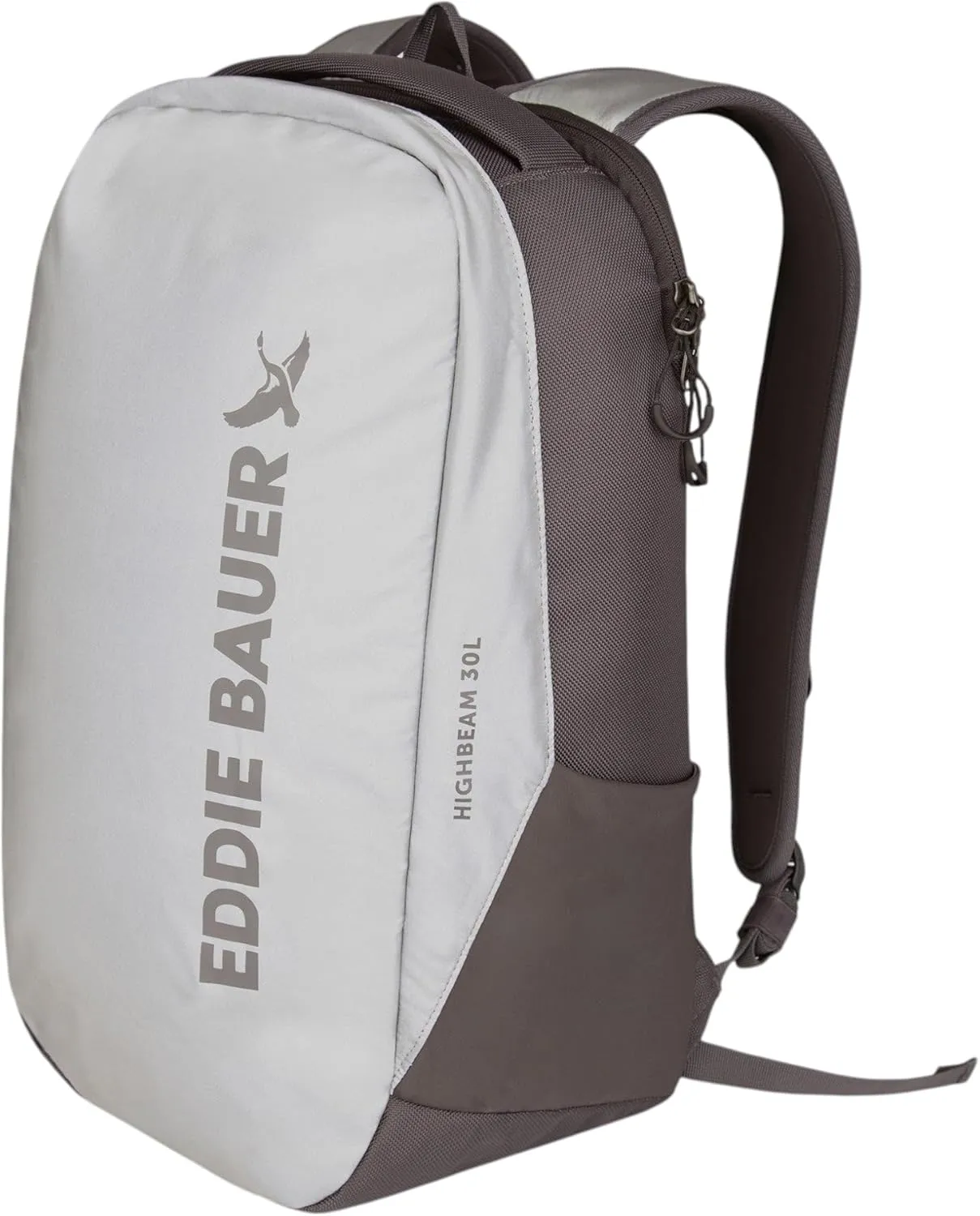 Eddie Bauer High Beam Backpack | Travel | Daypack | Commuter | Laptop Sleeve | Reflective | Outdoor, Silver, 30L