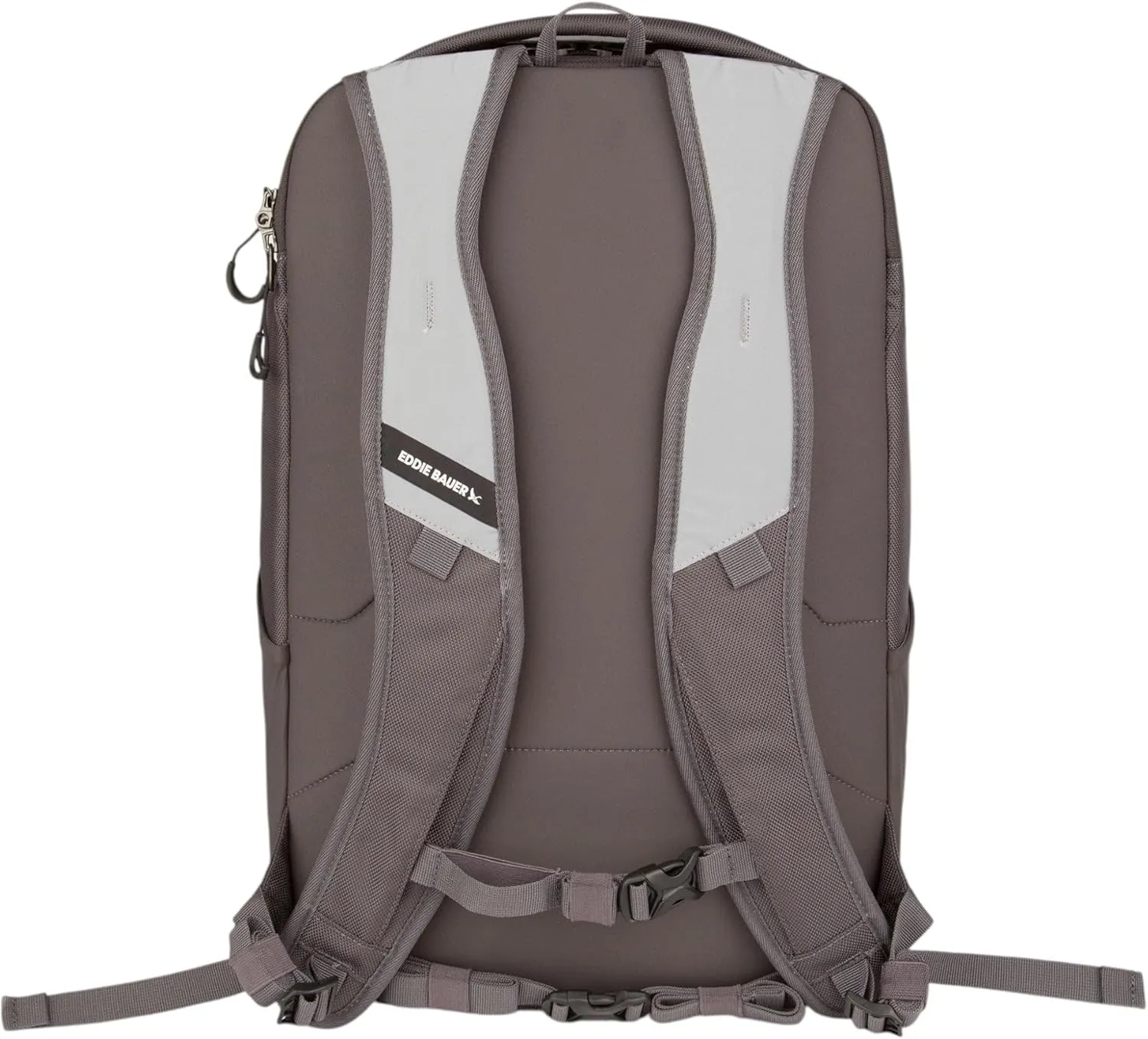 Eddie Bauer High Beam Backpack | Travel | Daypack | Commuter | Laptop Sleeve | Reflective | Outdoor, Silver, 30L