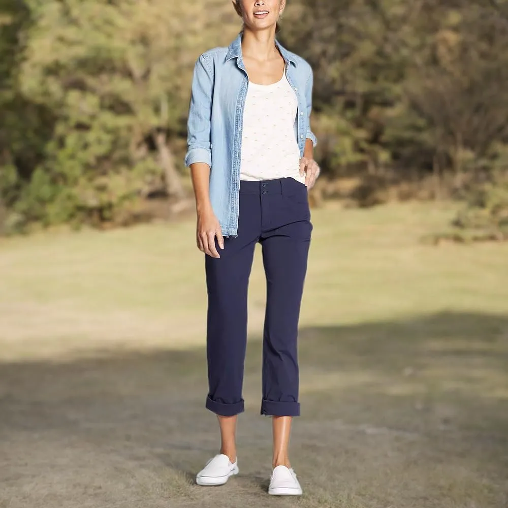 Eddie Bauer Women's Sightscape Horizon Convertible Roll-Up Pants