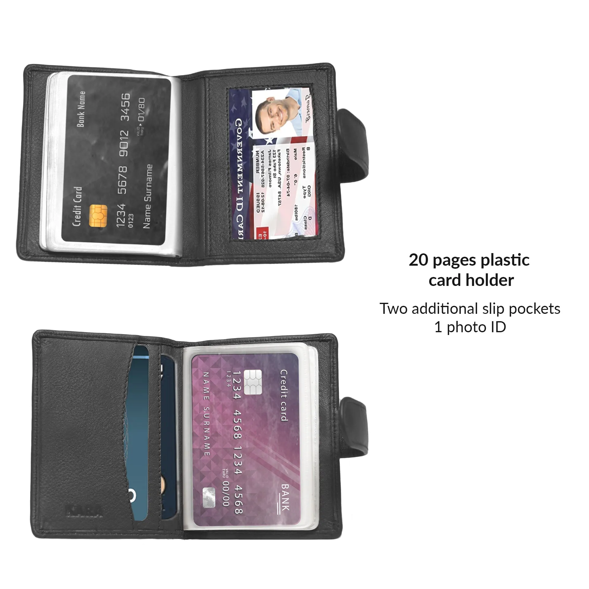 Effortless Style Genuine Leather Card Holder