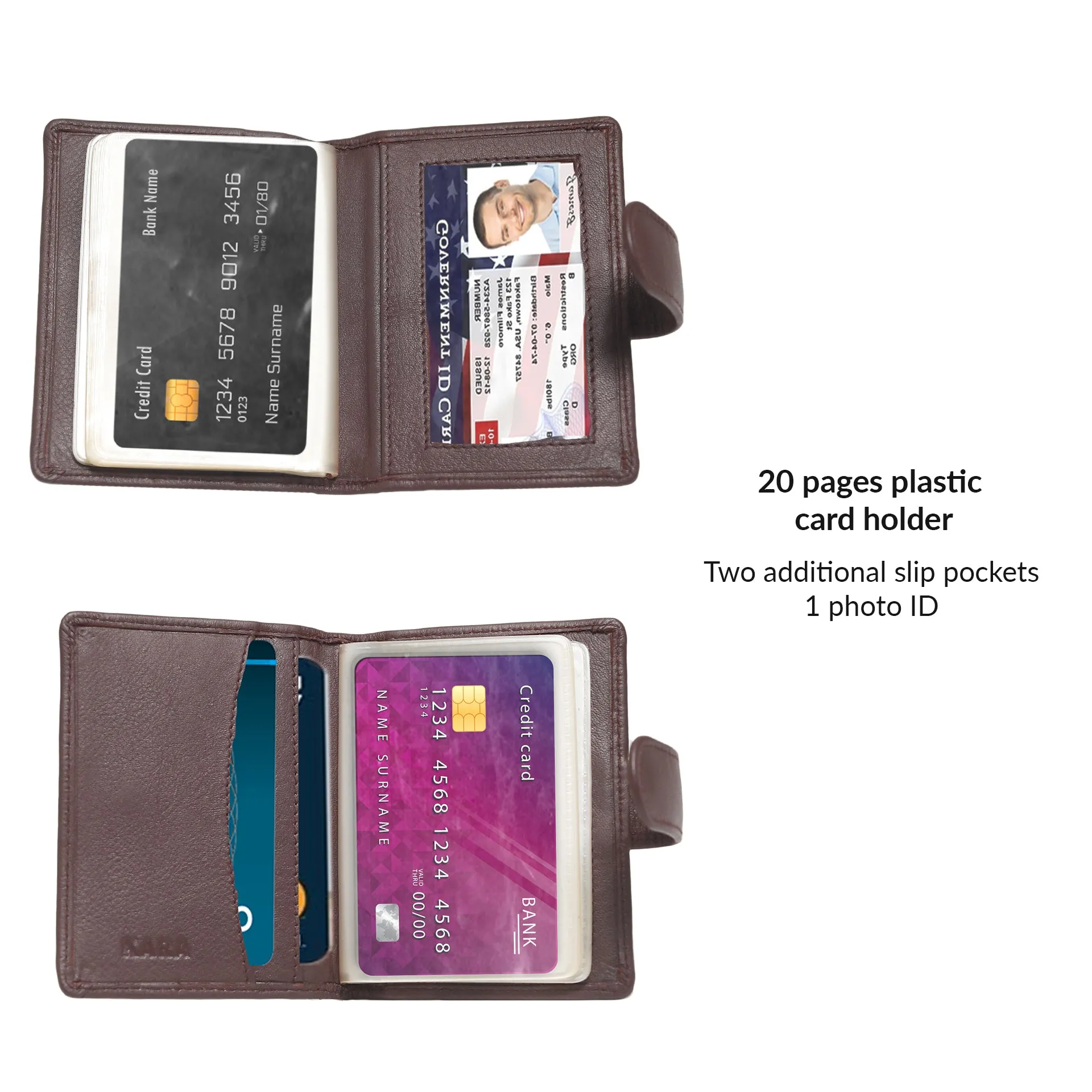 Effortless Style Genuine Leather Card Holder