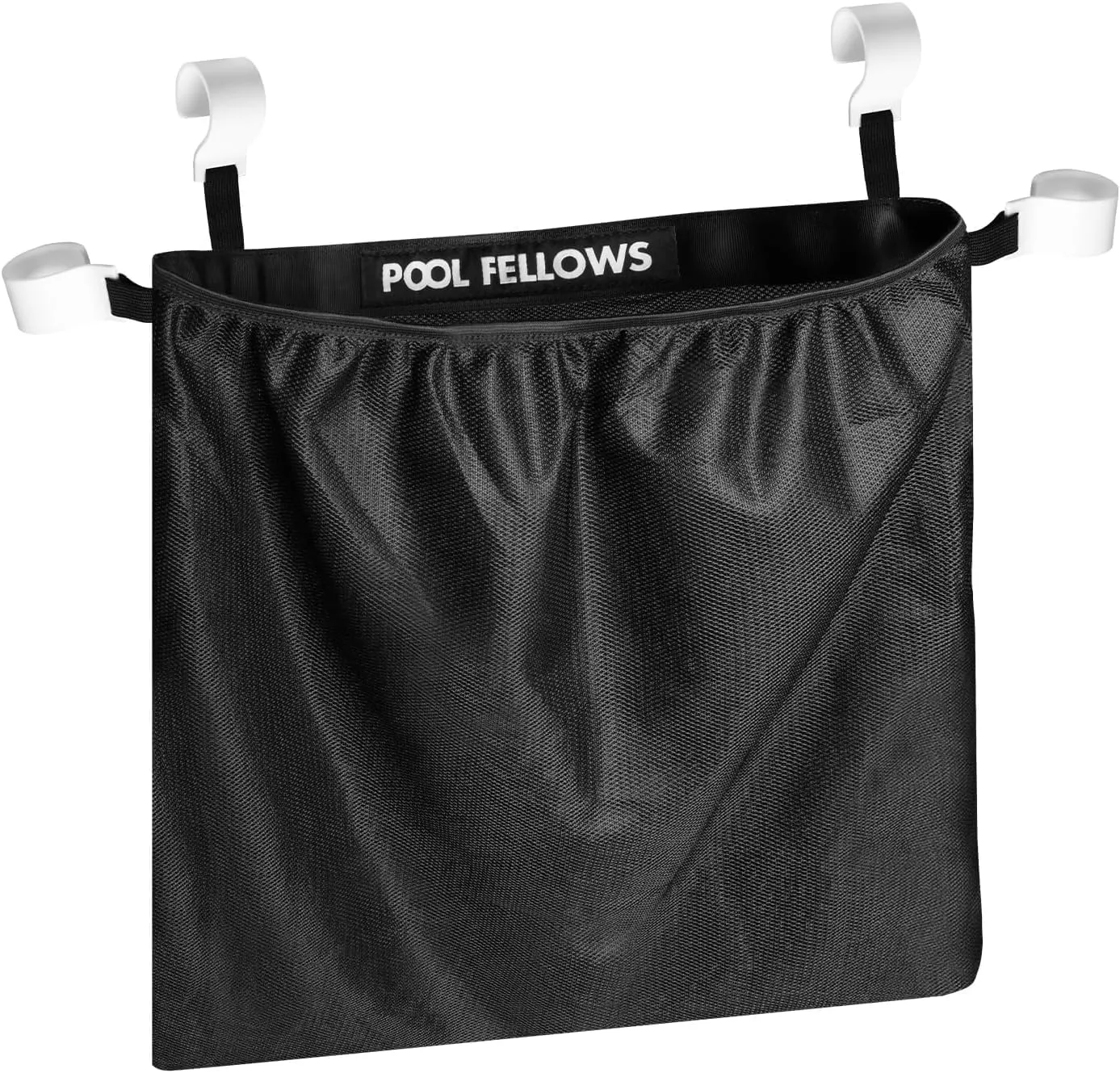 Elastic Mesh Side Pouch for Pool Storage Bin, Net Pocket, Hanging Bag on Rods, Expanded Organizer for Pool Accessories, Outdoor Supplies, Indoor Clutter, 19.7 * 19.7 in