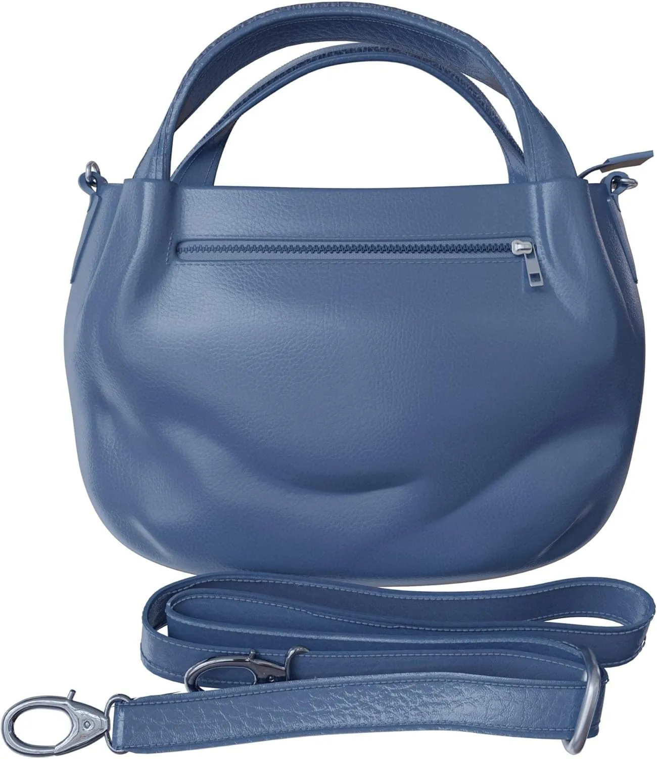 Elegant vegan women's handbag made of faux leather with shoulder function 30610