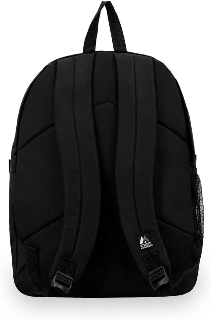 Everest Double Main Compartment Backpack, Black, One Size