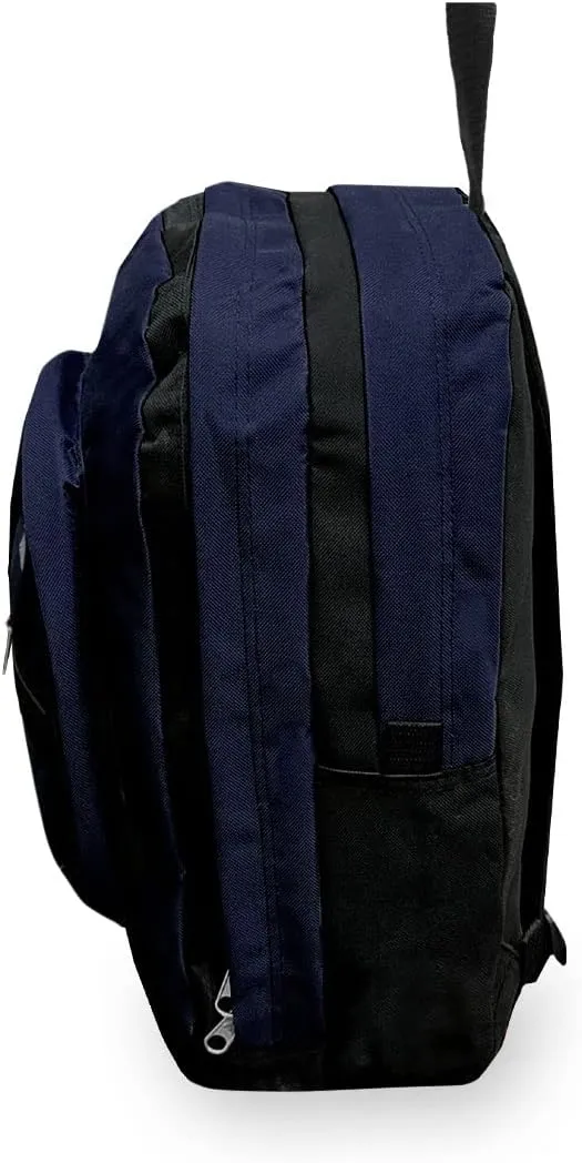 Everest Double Main Compartment Backpack, Navy, One Size