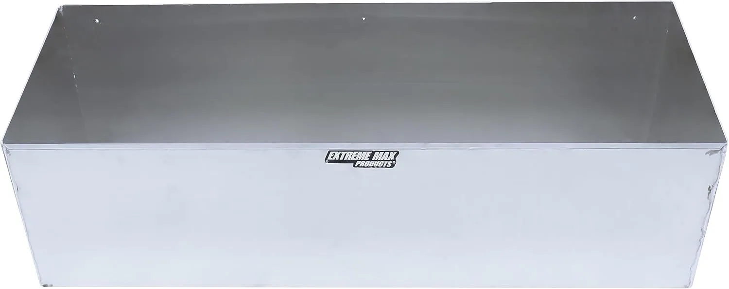 Extreme Max 5001.6077 Aluminum Triple Fuel Jug Holder - Fits Three 5 Gallon Containers, Storage Organizer for Enclosed Race Trailer, Shop, Garage, Storage, Silver