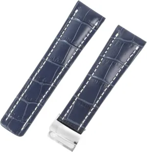 Fashion Genuine Leather Watch Band For Breitling Folding Buckle Strap Luxury Wrist Bracelet Replacement Watch Accessories Parts