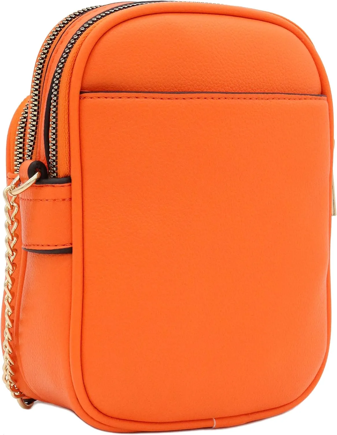 FashionPuzzle Multi Pocket PU Leather Casual Medium Crossbody Bag with Adjustable Strap
