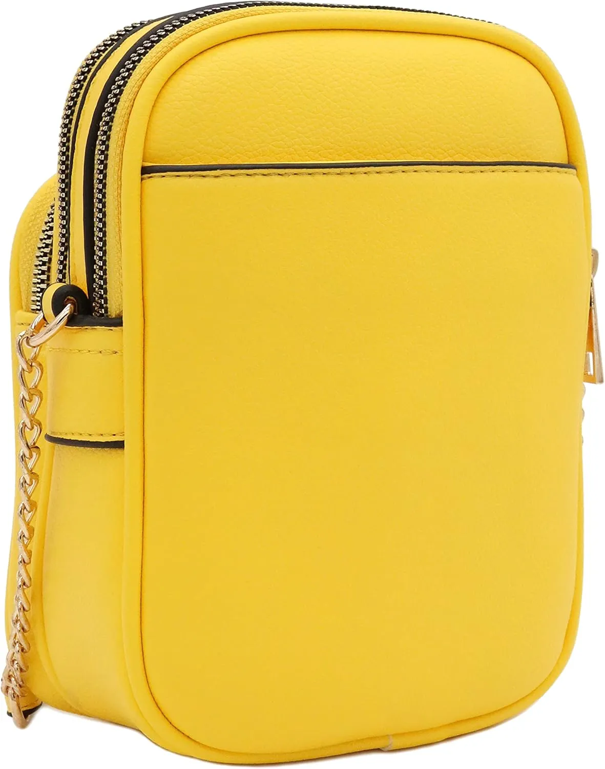 FashionPuzzle Multi Pocket PU Leather Casual Medium Crossbody Bag with Adjustable Strap