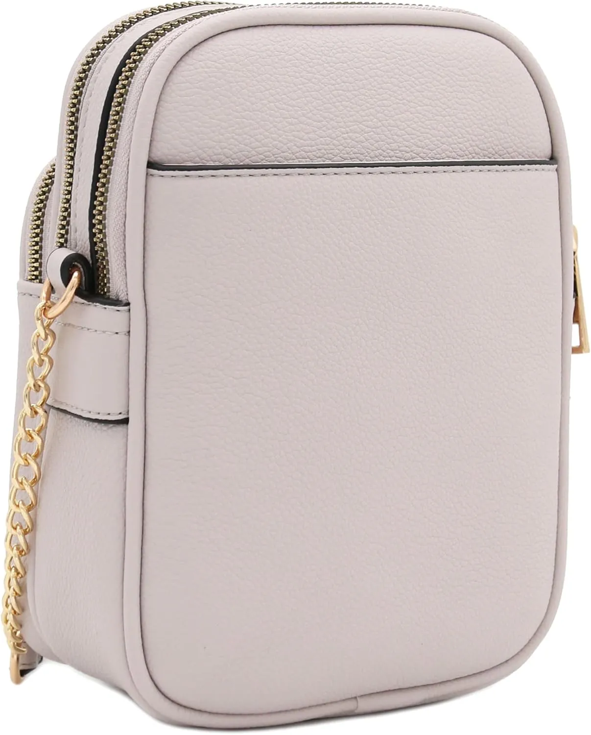 FashionPuzzle Multi Pocket PU Leather Casual Medium Crossbody Bag with Adjustable Strap