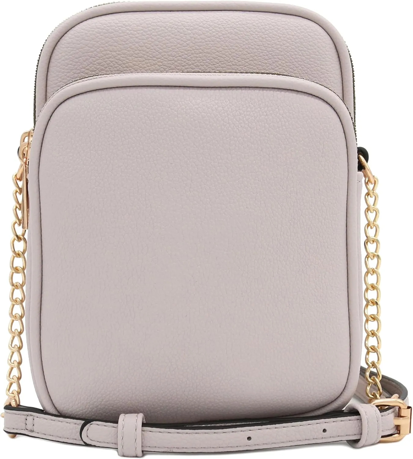 FashionPuzzle Multi Pocket PU Leather Casual Medium Crossbody Bag with Adjustable Strap