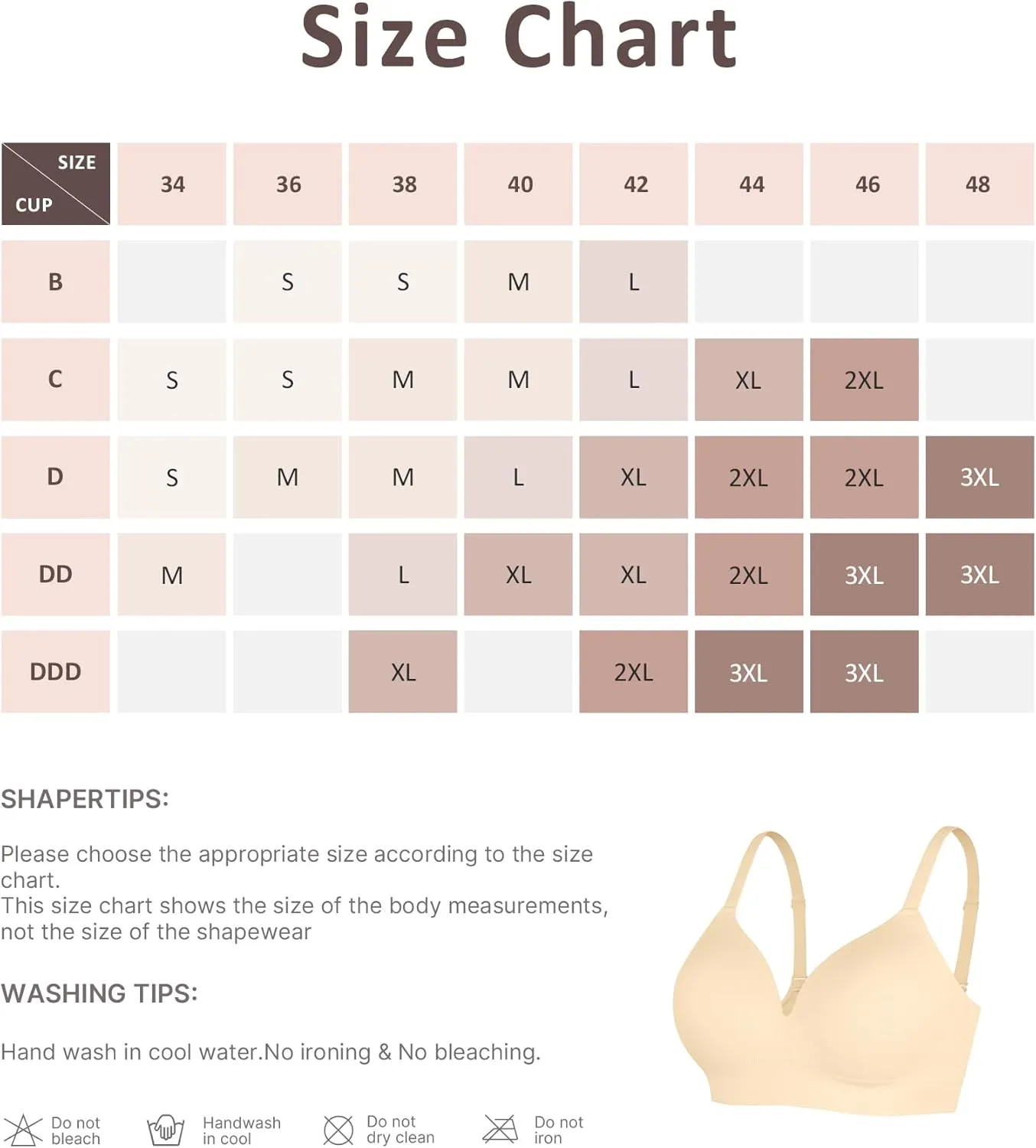 FeelinGirl Wireless Supportive Bra for Women, Seamless Comfort Bralettes No Underwire Full Coverage Everyday Bras