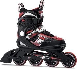 FILA J-One Adjustable Kids Inline Skates - Secure Fit for Growing Feet - Ideal for Boys and Girls - for Outdoor & Indoor Rinks