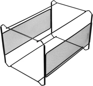 File Racks for Desktop Iron Mesh File Crate Desk Organizers and Storage Quick Access Book Storage Rack