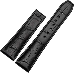 First Layer Calfskin Strap For MAURICE LACROIX Eliros Watchband Cow Genuine Leather Leather Bands 20mm 22mm With Folding Buckle