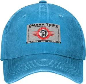 Flag of The Omaha Tribe of Nebraska & Iowa Baseball Cap for Men Women Adjustable Vintage Washed Cotton Dad Hat