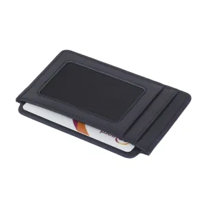 Flat Credit Card Case With ID Window - Navy