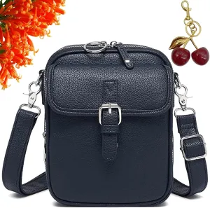 Forcipower Crossbody Bag, 2025 New Leather Crossbody Purse, Urvashi Adjustable Shoulder Strap with Built in Wallet