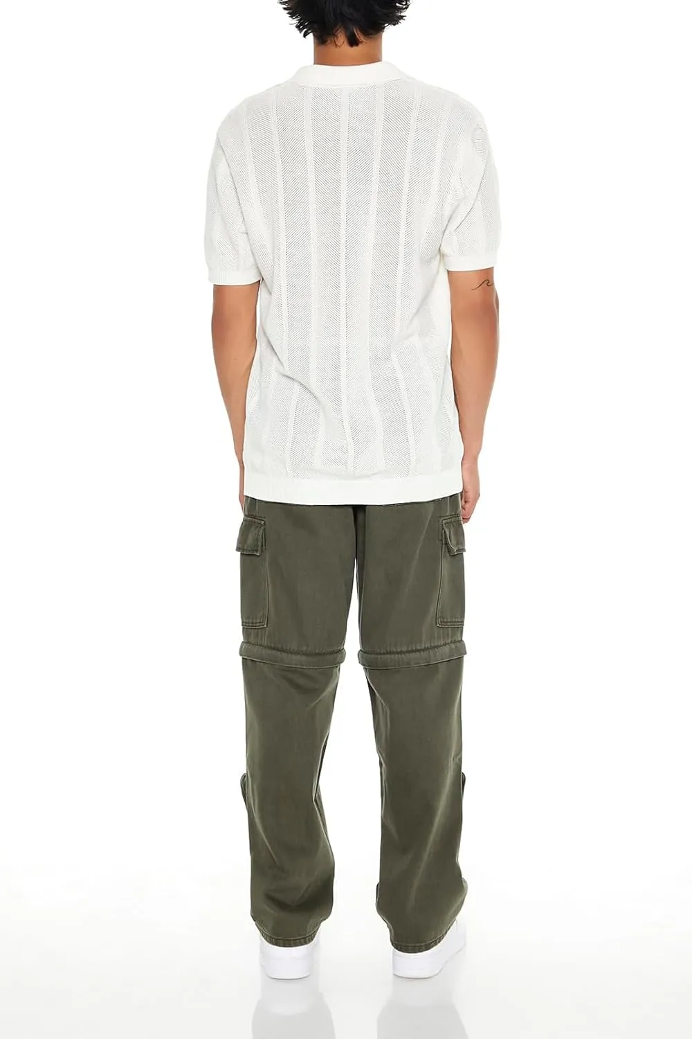 Forever 21 Men's Convertible Mid-Rise Cargo Jeans