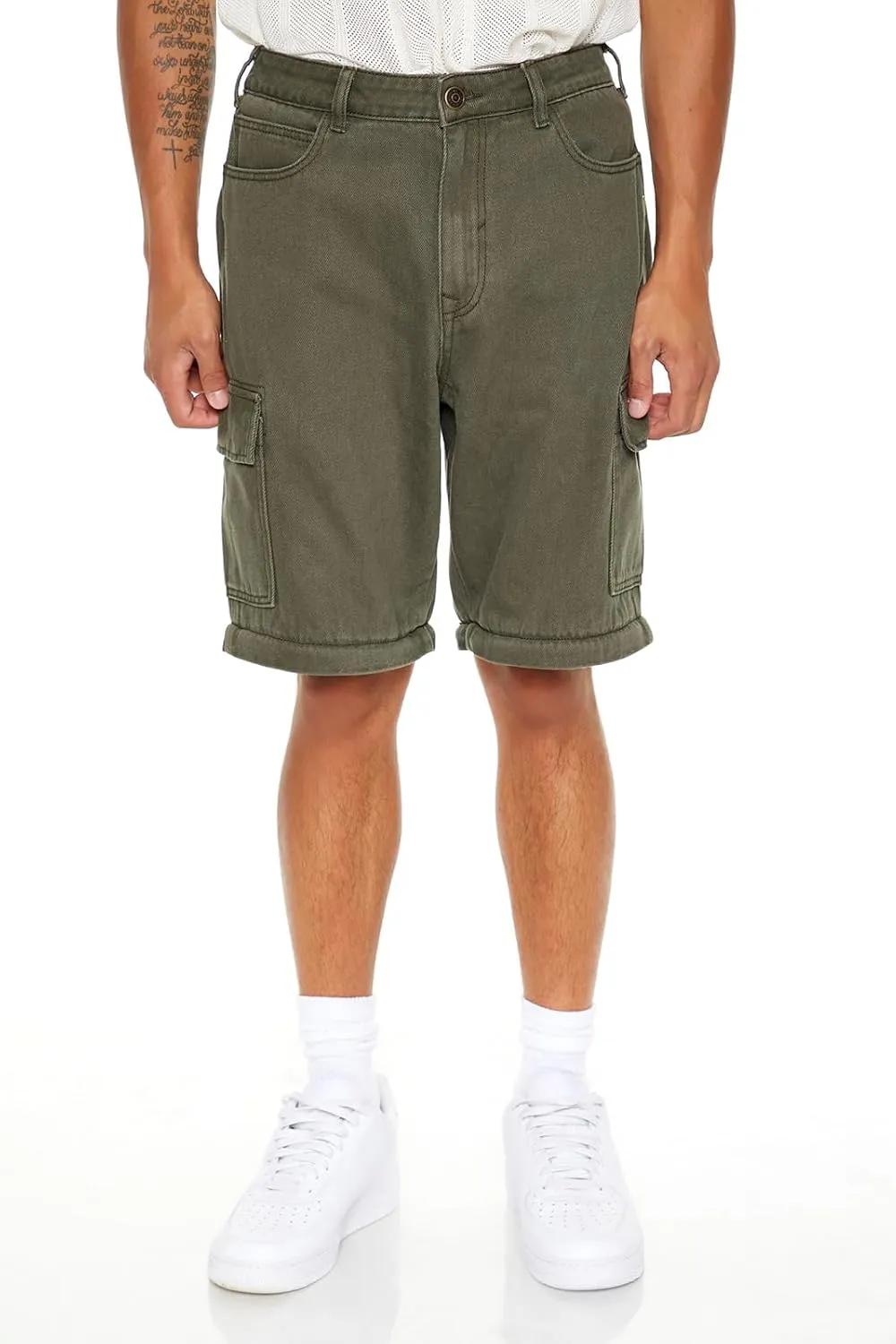 Forever 21 Men's Convertible Mid-Rise Cargo Jeans