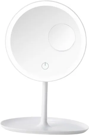 FRCOLOR Vanity Mirror Lighted Makeup Mirror 5X Magnification for Bathroom Lighted for Women