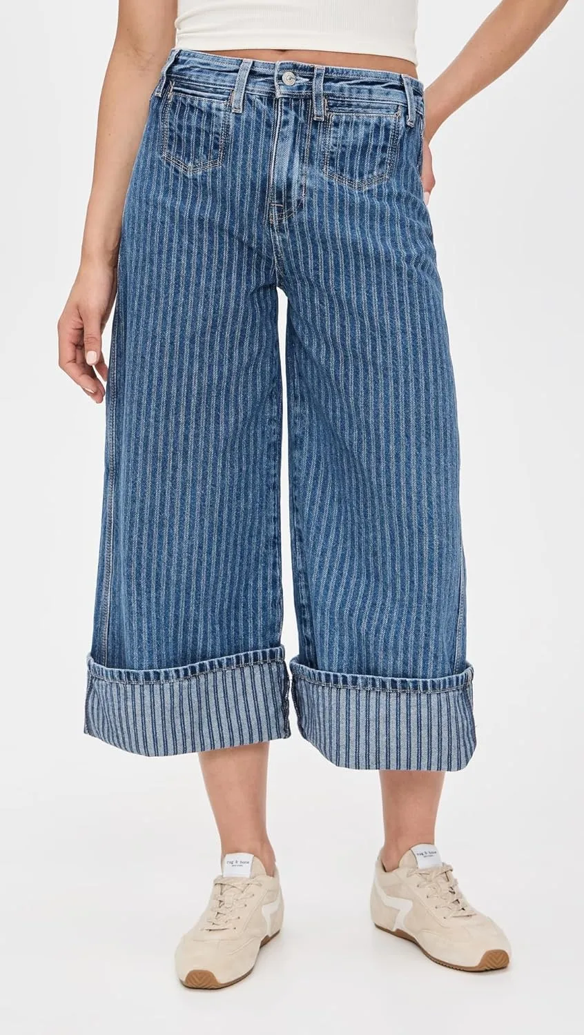 Free People Women's Brette Cropped Wide Leg Jeans