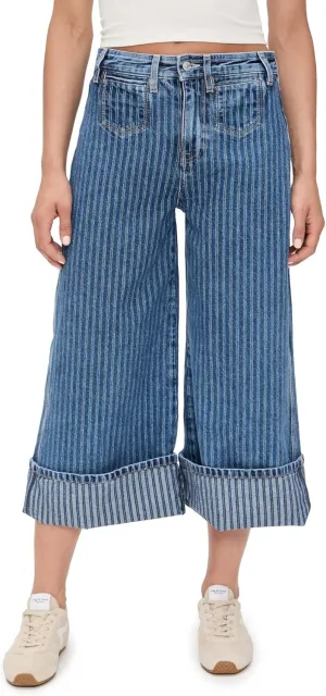 Free People Women's Brette Cropped Wide Leg Jeans