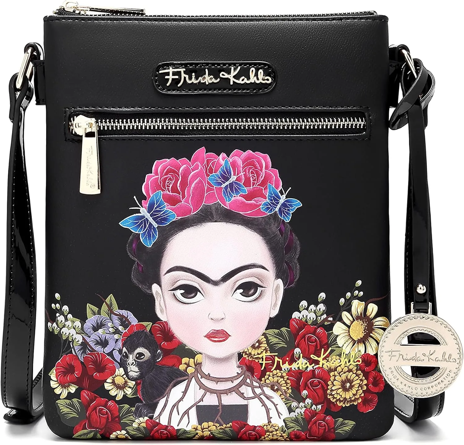 Frida Kahlo Cartoon Collection Cross Body Bag
