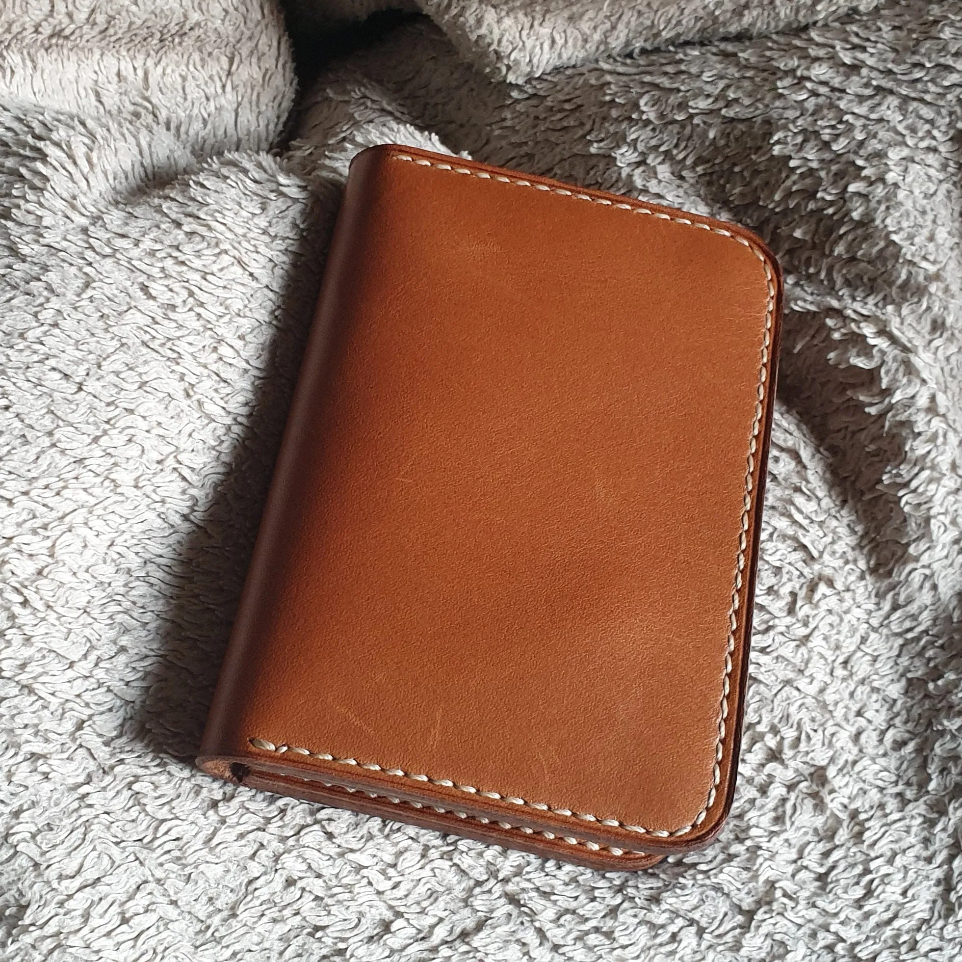 Full grain leather card holder