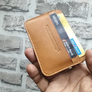 Fullgrain leather card holder