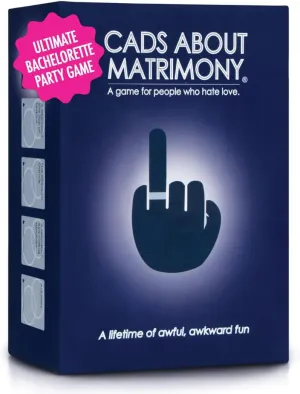 Fun Adult Matrimony Card Games for Couples, Date Nights, Adult Party Games for 4  Players | Bachelor/Bachelorette, Weddings & Gifts | Ages 17 