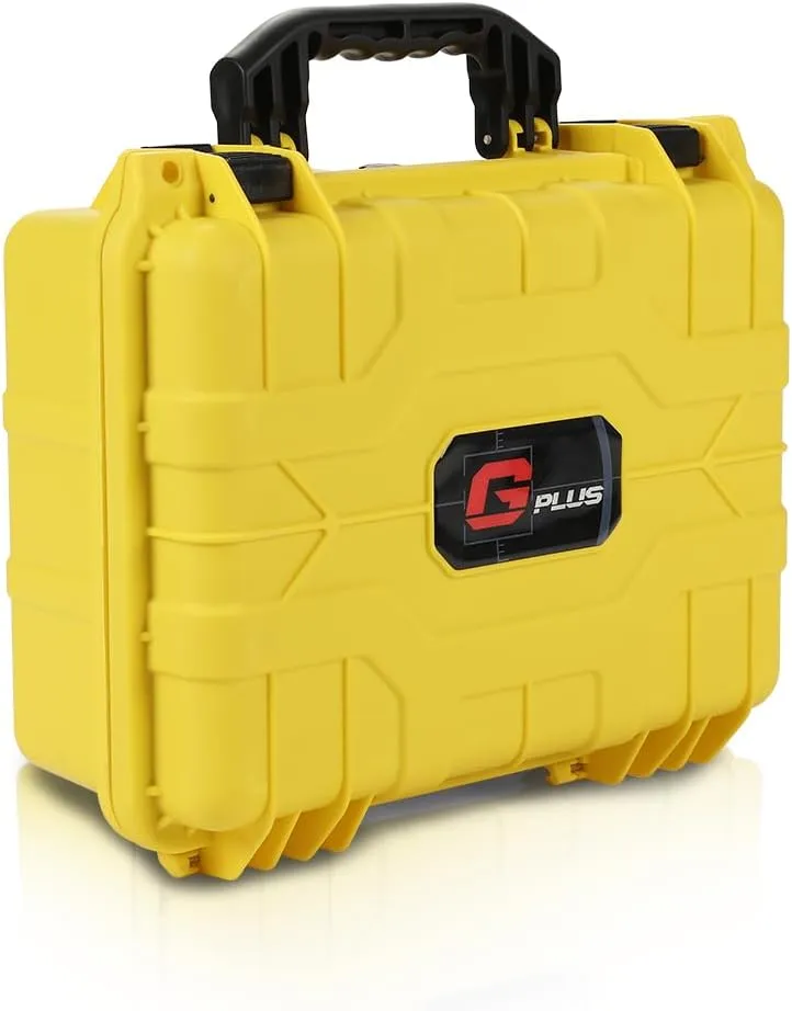 G-PLUS Graded Card Storage Box Compatible with BGS PSA SGC FGS Weatherproof Graded Sports Trading Cards(Large, Orange & Yellow)