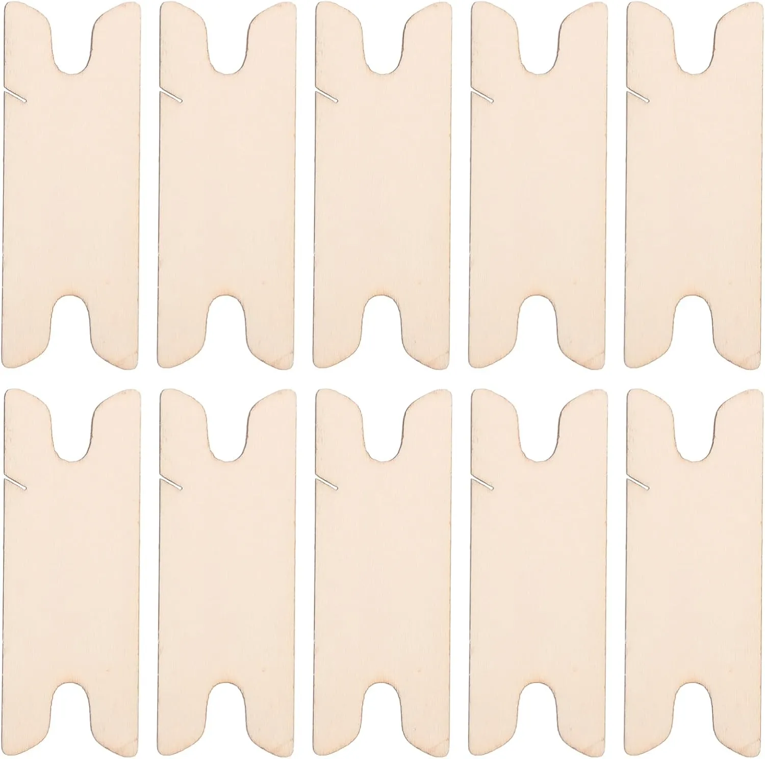 GARIOUANS 10Pcs Wood Weaving Shuttles Durable Hand for Tapestry Sewing DIY Crafts User Friendly Weaving Tools for Beginners and Professionals for Belt Weaving Projects